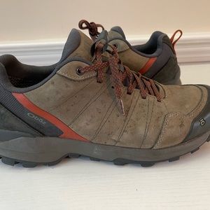 Oboz men’s hiking trail shoes sneakers size 10.5w wide
